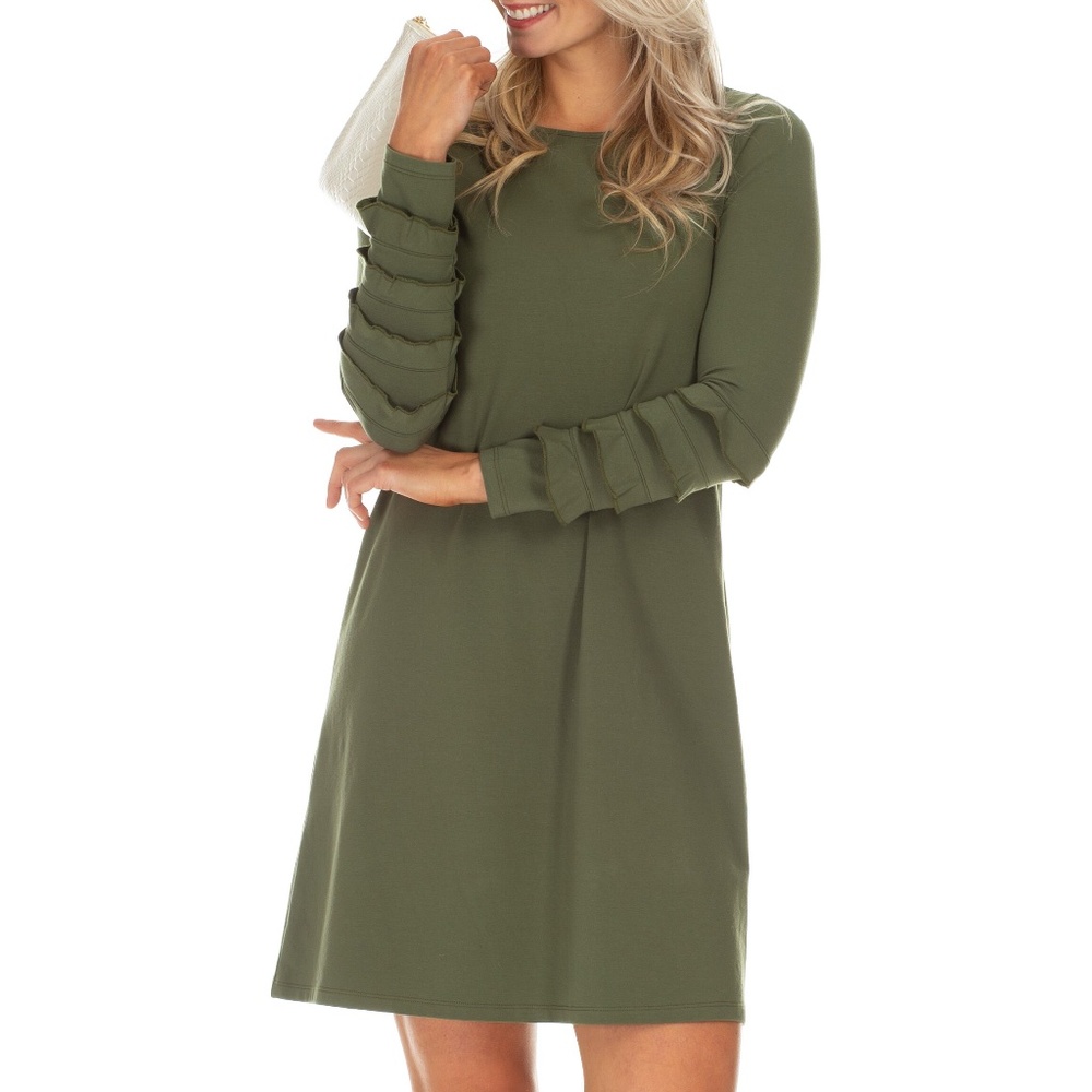 🛍️(NWT)Duffield Lane Long Sleeved Dress With Ruffles